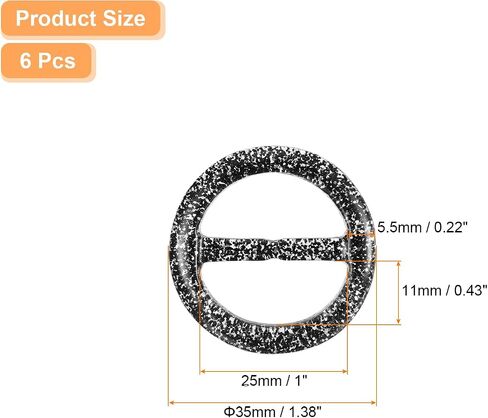 uxcell 6Pcs T-Shirt Clips, Plastic Scarf Ring Clip Round Tie Circle Clip Buckle Fashion Clothes Corner Knotted Button for Women's Silk Clothing Decoration in Saudi Arabia