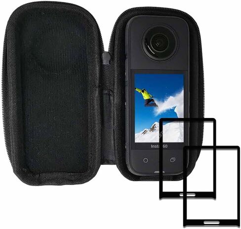 ULBTER Screen Protector for Insta360 ONE X3 Waterproof 360 [2 Pack] LCD Tempered Glass 0.3mm 9H Hardness Anti-Scrach Anti-Fingerprint Anti-Bubble in Kuwait