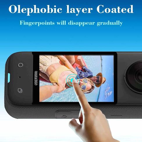 ULBTER Screen Protector for Insta360 ONE X3 Waterproof 360 [2 Pack] LCD Tempered Glass 0.3mm 9H Hardness Anti-Scrach Anti-Fingerprint Anti-Bubble in Kuwait