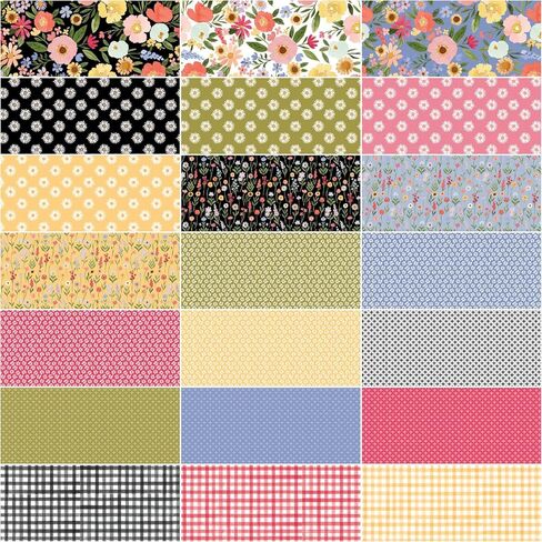 Echo Park Paper Co. Flora No. 6 10" Stacker 42 10-inch Squares Layer Cake Riley Blake 10-14460-42 in Saudi Arabia