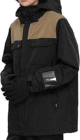 سترة Actleis الشتوية على الجليد معاطف الثلج الدافئة للرجال سترة تزلج معزولة مقاومة للماء in Kuwait