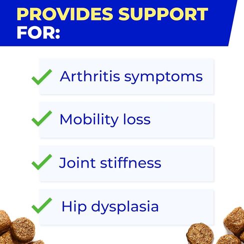 Pawfect Mobility - Glucosamine Treats for Dogs - Hip & Joint Health Supplement Chews w/Omega-3, Chondroitin, MSM - Made in USA - Joint Pain Relief - Hip & Joint Care - 120ct in Saudi Arabia