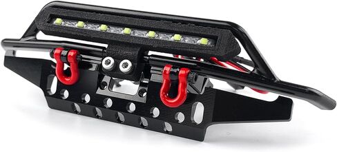 Front Bumper with Trailer Hitch Hooks and Light for TRX4M Bronco Upgrade 1/18 RC Crawler in Kuwait