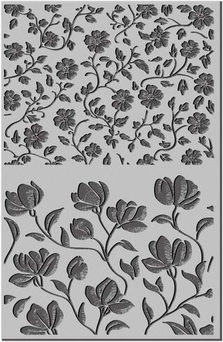 CHGCRAFT Oriental Flowers Polymer Clay Texture Sheets Curled Leaves Clay Texture Vintage Rubber Clay Texture Mat Modeling Pad Texture Sheets for Polymer Clay Making Earrings Jewelry in Saudi Arabia