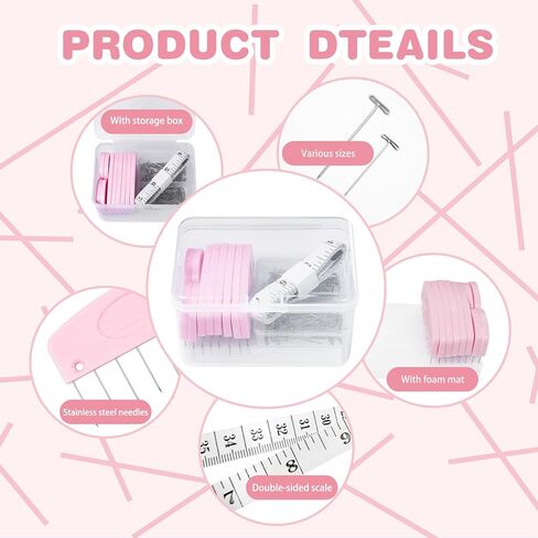 110 Pcs Knit Blockers Combs Pins, Knit Blocking Combs for Blocking Knitting, 100 T-pins for Blocking Knitting, Knit Blockers Crochet Sewing Lace Needlework Projects Tool Device in Kuwait