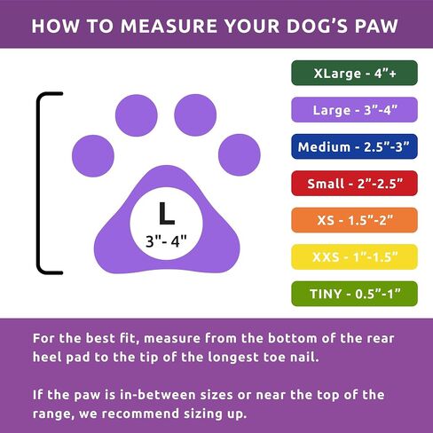 PawZ Rubber Dog Boots for Paws up to 4", 24 Total (2 Packs of 12) - All-Weather Dog Booties for Hot Pavement, Snow, Mud, and Rain - Waterproof, Anti Slip Dog Socks - Large, Black in Kuwait