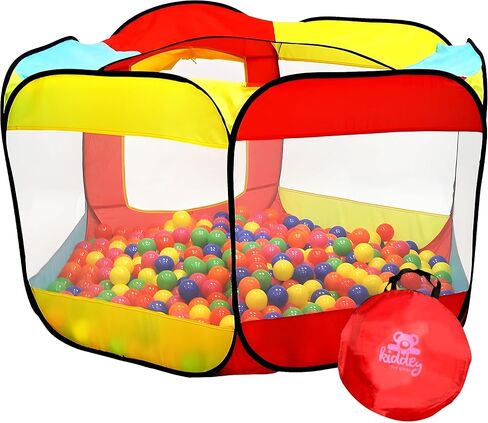Kids Ball Pit Large Pop Up Ball Pit Tent for Toddlers - Indoor & Outdoor Gift Toys for Infants Girls & Boys, Baby Playpen with Zipper Storage Bag, Ball Pit Balls Not Included in Kuwait