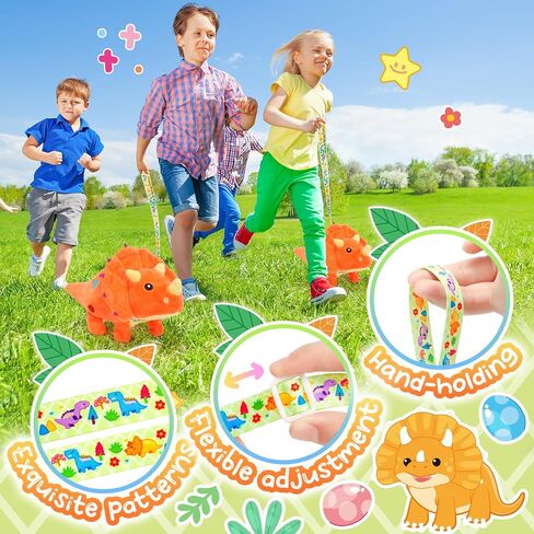 Tagitary Plush Toys Dinosaur Stuffed Toys That Walking,Head Nodding,and Making Sound,Soft Plush Triceratops Interactive Electronic Pet with Egg and Leash, Dinosaur Gift Set for Kids Toddlers in Saudi Arabia