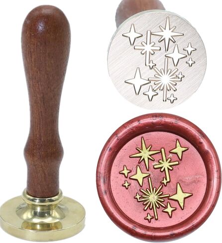 Santa Claus Wax Seal Stamp Set, ONWINPOR 6Pcs Christmas Tree Elk Wax Seal Stamp Kit Removable Sealing Stamp Head, Northpole Wax Seal Kit Great for Decorating Christmas Party Invitations (SDkit01) in Kuwait