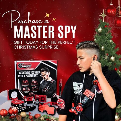 SuperSpies Secret Agent Spymaster Kit - Kids Spy Gear Spy Ninjas Toys Kids Spy Kit Spy Ninja Gadgets Spy Toys Spy Gadgets Spy Ninja Kit Kids Detective Kit Spy Kit for Kids 8-12 in Saudi Arabia