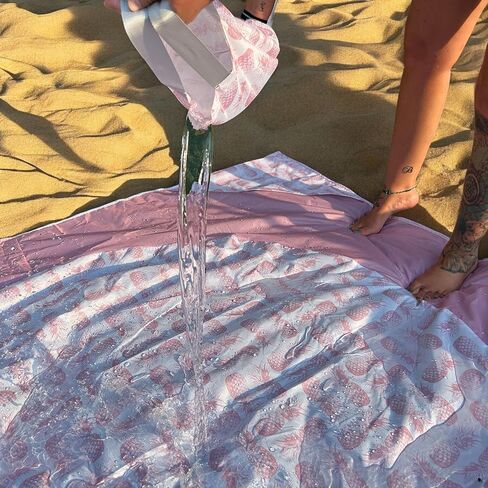 Baby Pool - Beach Kool Kiddie and Toddler Pool Play mat for The Beach. Animal Design. Kid Pools, with re-usable Carrying case Tote Bag- Kids Splash Pad (Teal Beachy Kool) in Saudi Arabia