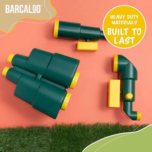 Barcaloo Playhouse Accessories for Kids for Outdoors Playground Sets for Backyards with Telescope, Periscope & Pirate Playset Binoculars Attachments for Backyard Treehouse, Jungle Gym and Swing Set in Kuwait