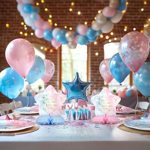 10 Pack Twinkle Twinkle Little Star Party Honeycomb Centerpieces for Kids' Starry Birthday Decorations and Baby Shower Supplies - Cute Star Table Toppers for Twinkle Twinkle Little Star Theme Party in Saudi Arabia