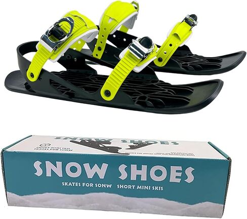 eefaYIYIFA Mini Short Ski Skates for Snow，Mini Short Ski Skates for Snow Pro Version，Adjustable Short Mini Ski Skates，Short Snowskates Snowblades Skiboards for Winter Sport Skiing Equipment in Saudi Arabia