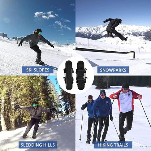 eefaYIYIFA Mini Short Ski Skates for Snow，Mini Short Ski Skates for Snow Pro Version，Adjustable Short Mini Ski Skates，Short Snowskates Snowblades Skiboards for Winter Sport Skiing Equipment in Saudi Arabia