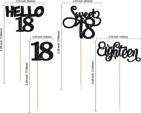 Gyufise 24Pcs Black Glitter 21st Birthday Cupcake Toppers Legal A Cake Decorations Hello 21 Twenty One Cupcake Picks for 21st Birthday Cake Decorations Supplies in Saudi Arabia