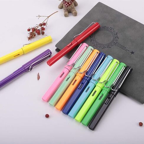قلم حبر، 0.38 مم، ممارسة الخط بسلاسة، قلم حبر بلاستيكي ذو سن رفيع، أقلام رائعة بتصميم أنيق، أفضل الأقلام للتدوين السلس والخط، أقلام حبر وعبوات (وردي) in Kuwait