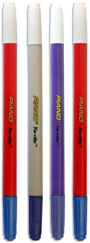PIANO Fountain Pen Ink Eraser,Eradicator and Fine Blue Tip Corrector: Removes Ink Stains on Paper Surfaces,Re-Riter does the Correction - Pack of 10 in Saudi Arabia