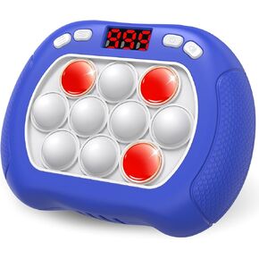 Light Up Pop Fidget Toys for Kids, Fast Push Bubble Game Controller, Electric Sensory Handheld Toy with LED Screen, Quick Push Toy for Boys Girls 3-12 Years Old,Pink
