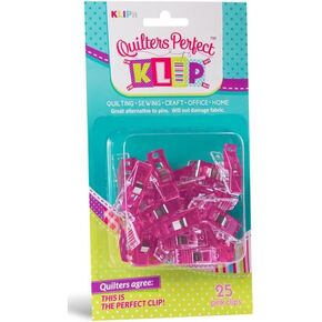 Pink Quilters Perfect Klip 25pc