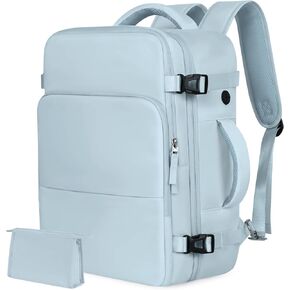 Backpack for Men Women, Small Black Backpack for Traveling on Airplane, Weekender Carry on Backpack Bag, Personal Item Backpack Flight-approved