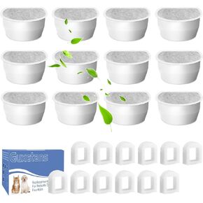 18 pcs Cat Water Fountain Filter Replacement Carbon Filters Compatible with PetSafe Drinkwell Filters, Dog and Cat Water Fountain Filters