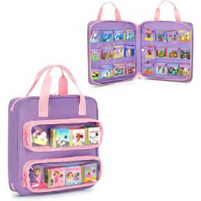 Carrying Case Compatible with Little Tikes Story Dream Machine Books, Hold Up to 8 Characters and 24 Books, Toy Storage Bag for Storybook, Character Collection