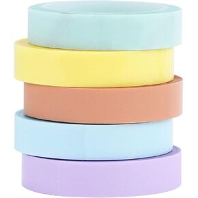 شريط تمييز Koqye - 5 بكرات، شريط واشي شفاف، شريط شفاف ملون، أقلام تحديد قابلة للإزالة لتدوين الملاحظات والدراسة (6 مم) in Kuwait