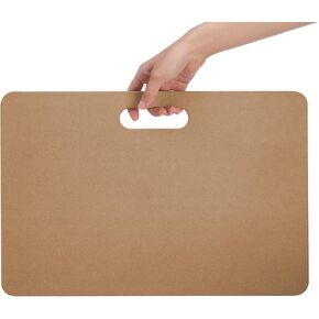 ZENFUN Clay Wedging Board, 12 x 18" Portable Clay Board with Built in Handle, Sturdy 8mm Thickness Wooden Mat Mud Board for Clay Crafts, Drafting Art, Ceramics Pottery Tools