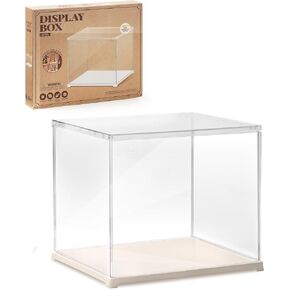 Rowood Display Box,Dustproof Acrylic Display Case for Miniature House Kit,Book Nook,3D Puzzle(11.3x9.3x9.6inch)
