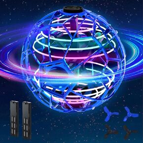 UranHub Flying Orb Ball Toy, 2024 Upgraded Boomerang Galaxy Ball - Up to 30 Minutes of Flight Time, Cool Toys Gift for 6 7 8 9 10+ Year Old Boys Girls Teens - for Indoor and Outdoor Use (Blue)