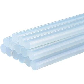 FireBee Large Hot Glue Sticks 50 Pcs Full Size Clear for Big Hot Glue Guns 8" Long 0.43" Diameter