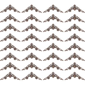 PATIKIL 42mm Metal Book Corners, 50pcs Photo Corners Book Corners Protector Retro Metal Decorative for Crafting Scrapbook Photo Album Book Binding, Rose Gold