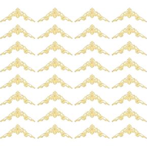 PATIKIL 42mm Metal Book Corners, 50pcs Photo Corners Book Corners Protector Retro Metal Decorative for Crafting Scrapbook Photo Album Book Binding, Rose Gold