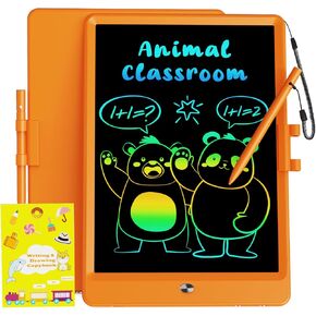 UCIDCI LCD Writing Tablet Doodle Board 10 Inch - Colorful Screen Electronic Toddler Drawing Tablet Drawing Pad, Educational Learning Kids Toys for 3 4 5 6 7 8 Year Old Kids Girls Boys