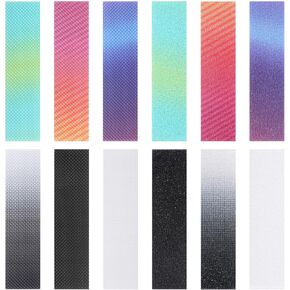 12 Pieces Anxiety Sensory Cute Stickers Anxiety Sensory Stickers Fidget Textured Calming Sensory Strips Anxiety Relief Items with Tactile Textured Surface Patterns for Relieve Adult & Teen Stress