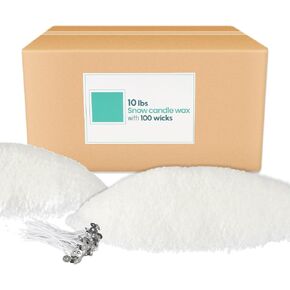 10LB DIY Snow Pearled Candle- Powder Candle Making for Soy Wax Candle Crafts- Natural Candle Making Supplies- HIGH Class Material- LongLasting Burn Time