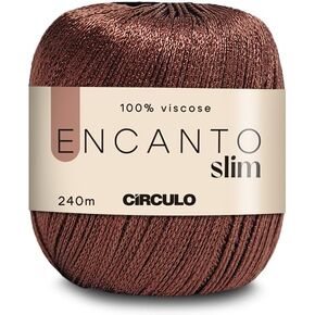 CIRCULO Encanto Yarn 100% Viscose - Luxury & Shine - Light Worsted Weight Yarn - 140 yds, 3.52 oz - Color 7577 - Gold