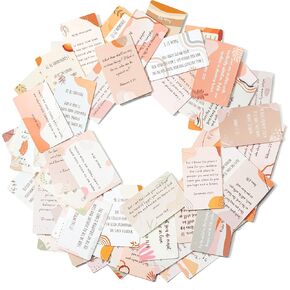 Mr. Pen- Prayer Cards, 70 Unique Bible Verse Boho Theme, Mini Scripture Cards for Women and Men, with Verses, Christian