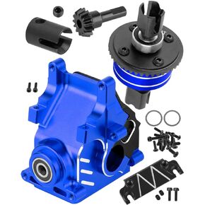 RC Aluminum Gearbox Case & 42T Differential w/15T Main Gear Upgrades Part for 1/8 Kraton/Outcast/Typhon/Notorious 6s BLX 1/7 Infraction/Felony/Mojave 6s BLX Limitless,Red
