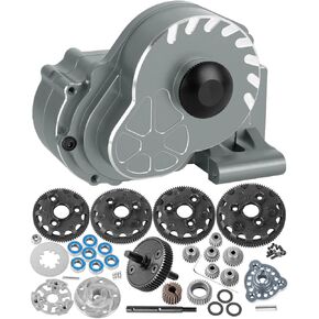 Metal Magnum 272R Assembled Transmission Upgrades Part for 1/10 Slash/Rustler/Stampede/Bandit 2WD VXL. Gearbox Transmission Bundle with Tooth Spur Gear Hops Up. #9495(Pink)