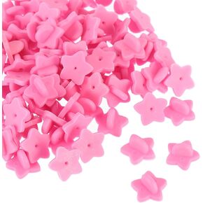 ARTIBETTER 100pcs Rubber Pin Backs Lapel Pin Backs Butterfly Clutch Backings Pin Cap Keepers Star Shape for Badges Pink