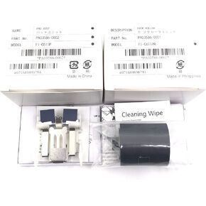OKLILI 1SET X PA03586-0001 PA03586-0002 Consumable Kit Pick Roller + Pad Assy Assembly Pickup Roller Separation Pad Compatible with Fujitsu S1500 S1500M fi-6110 N1800