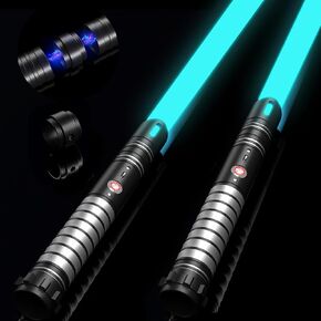 Lightsaber for Duel 2-in-1 Detachable Lightsaber Toy - 24 Colors, 4 Modes & 6 Sounds, Type-C Rechargeable, Perfect Birthdays, Halloween for Kids and Adults