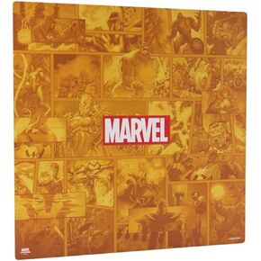 Gamegenic Marvel Champions Marvel Orange Prime Game Mat XL | Slip-Resistant 27.5" by 27.5" Rubber Mat | Designed for Use with Marvel Champions The Card Game and Other TCGs and LCGs | Made by Gamegenic