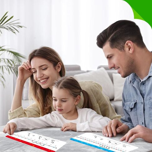 26 PCS Number Line Dry Erase Boards, Writable and Erasable Double Sided Board-0-10 on One Side & 0-20 on Other Side Math White Board for Kids, Students, Classroom and Home (12" x 4", Colorful Stars) in Kuwait