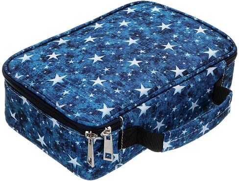 BTSKY Big Capacity Zipper Stationery Bag with Pattern-Multi-functional Stationery Organizer Pouch 36 Large Stretchy Slots for 72 Colored Pencils Black in Saudi Arabia
