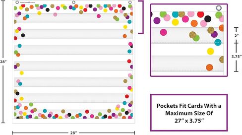 مخطط جيوب Confetti 7 من Teacher Created Resources (28 بوصة × 28 بوصة) (TCR20327) in Saudi Arabia