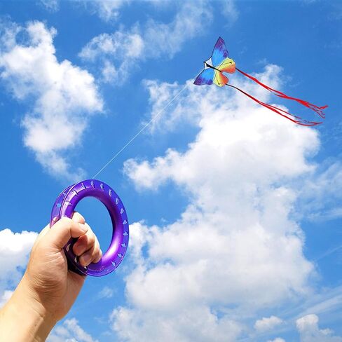 Hoop Kite Set for Kids - Spool, Handle & 300 Feet Line for Each Kite Reel Winder in Saudi Arabia