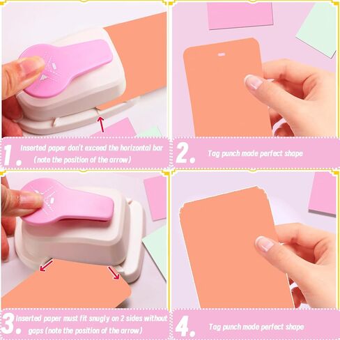Tag Punch, Tag Punches for Paper Crafts, Small Hole Punch for Tags, 3 Way Tag Puncher, Gift Tag Paper Punches for DIY Projects, Anysize Punch, Craft Tag Punch, Tag Maker Punch in Saudi Arabia